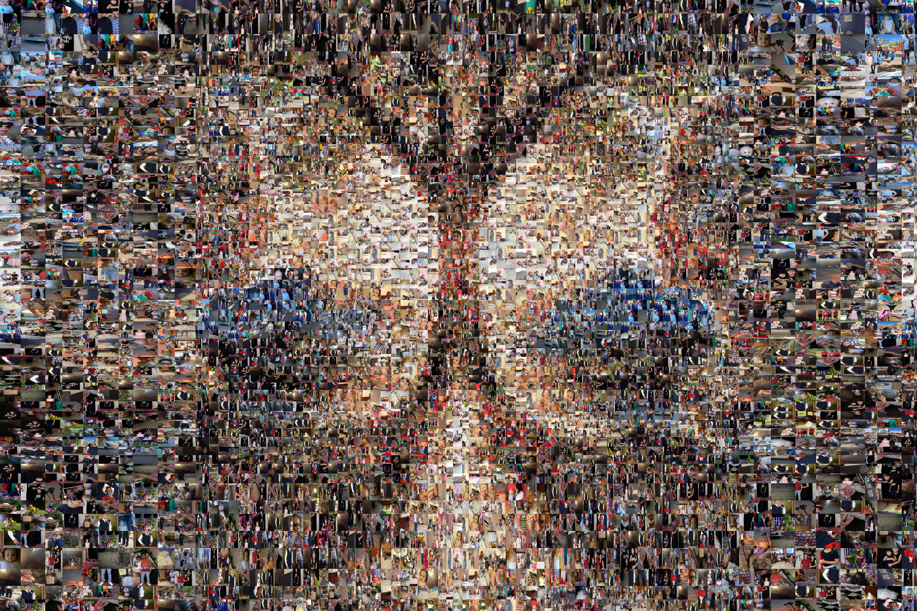 The complete handmade mosaic Inheritance of Light, photographed straight on in its authentic, unaltered gallery view