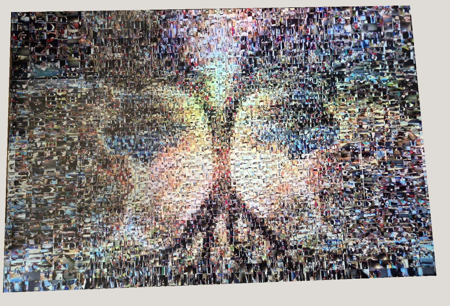 The handmade photographic mosaic Inheritance of Light by Ulysess Ortiz